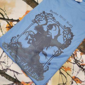 Sleepy Hollow Tee Halloween M Blue Headless Horseman Shirt Horror T-Shirt